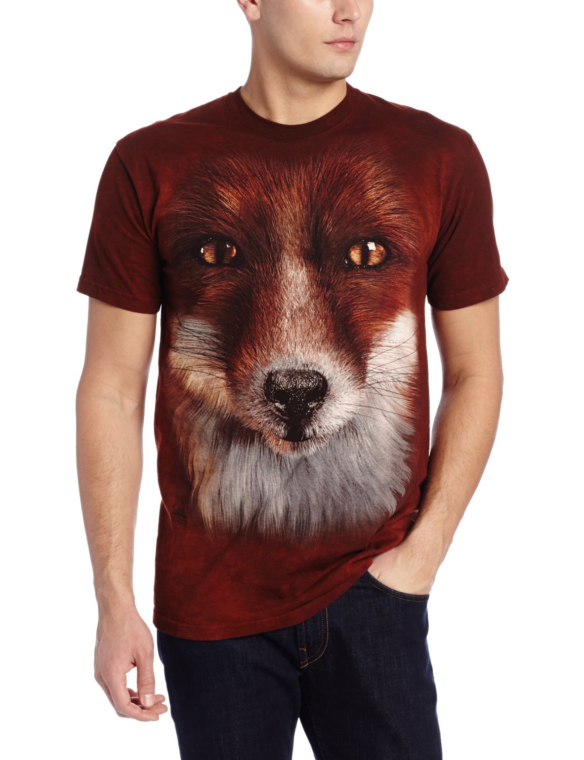 Big Face Fox The Mountain Men's T-Shirt