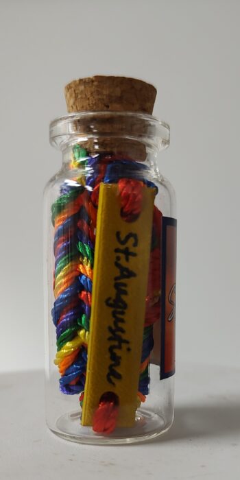 St. Augustine Cork Bottle  With Bracelet Inside