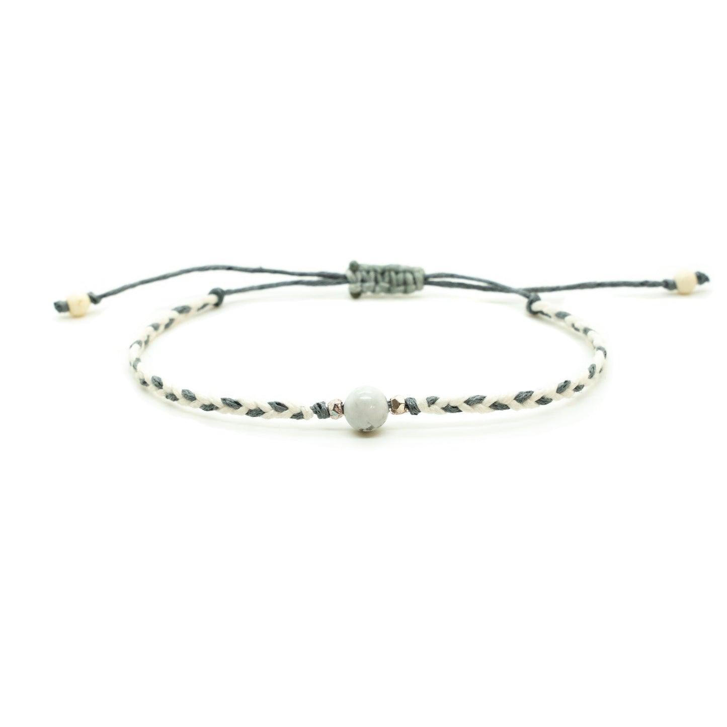 Lotus and Luna Braided Stone Bracelet