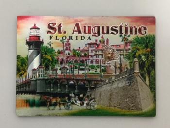 St. Augustine Foil Collage Magnet