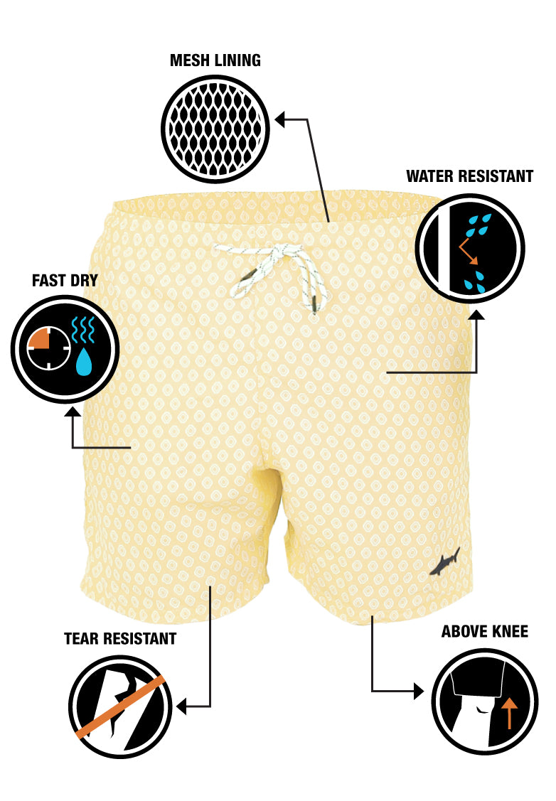 Beach Outfitters Mens Swim Trunks Quick Dry Shorts with Mesh Lining Funny Novelty Swimwear Bathing Suits