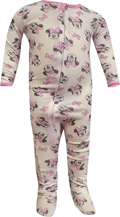 Komar Kids Girls' Disney Baby Minnie Mouse Ultra Soft Infant Onesie Sleeper