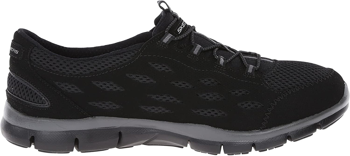 Skechers Women's Gratis Going Places Fashion Sneaker, Black, 6 M US