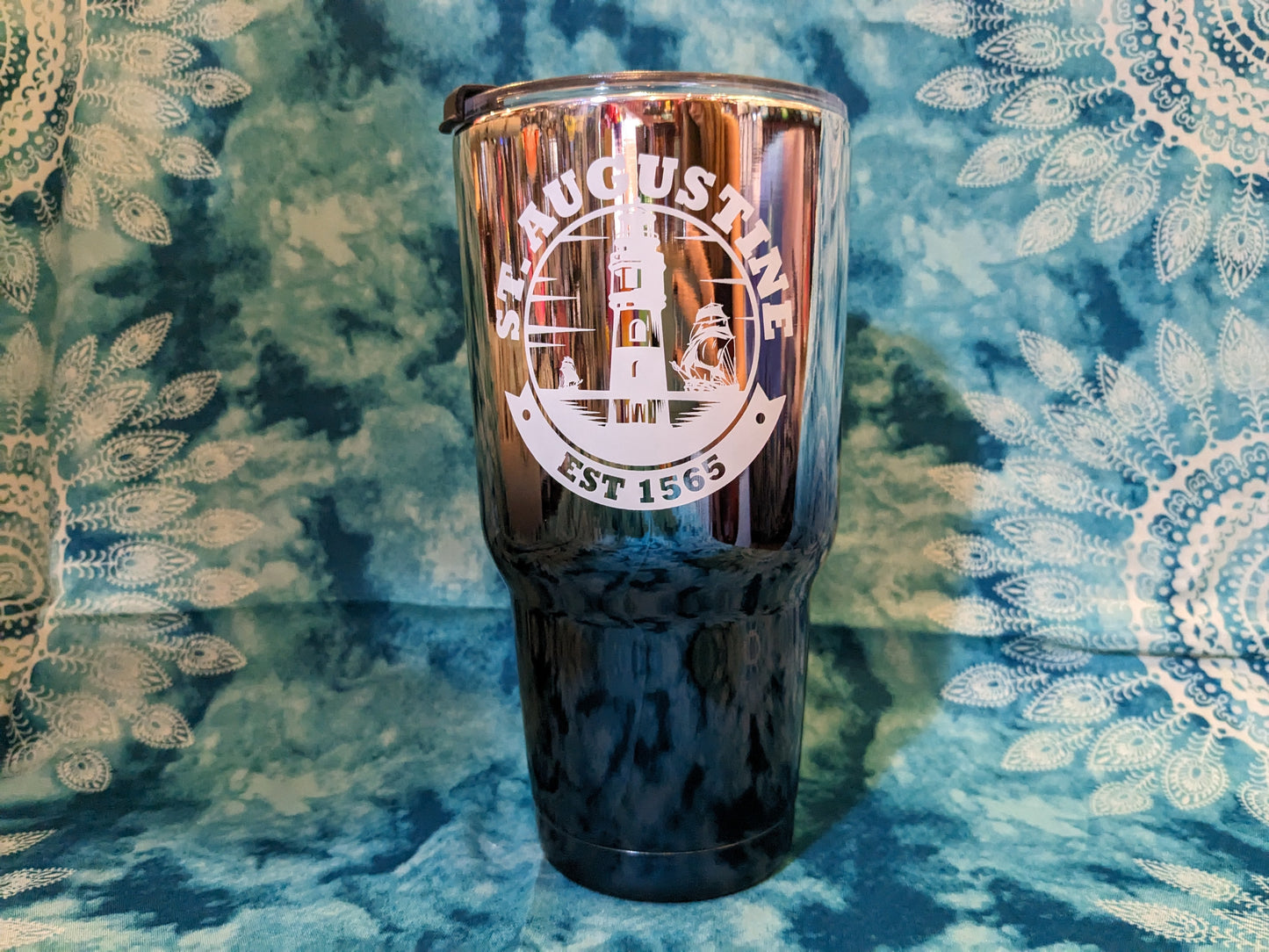 ID SA Souvenir Tumbler Cup With Straw, Light House,