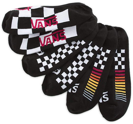 Vans Canoodle Super No-Show - 3 Pack Socks, Multicolor, (6.5-10) M US