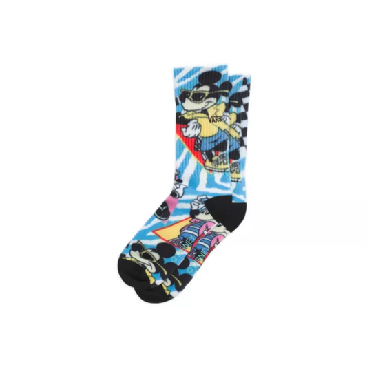 Vans Disney x Vans Mickey Mouse's 90th Boys Crew Sock, White, 6.5-9 M US