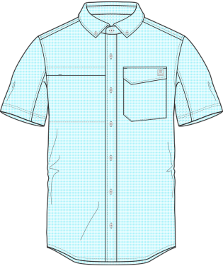 Huk Kona Flags Proformance Button Short-Sleeve,