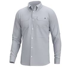 HUK A1A Woven Button LS With Pockets