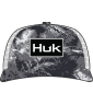HUK Logo Mossy Oak Printed Trucker Hat, Moe SW Midnight