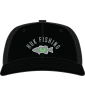 HUK Fish Stack Trucker Hat, Black