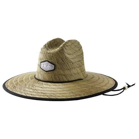 Huk Straw Sun Hat Running lakes Overcast Grey
