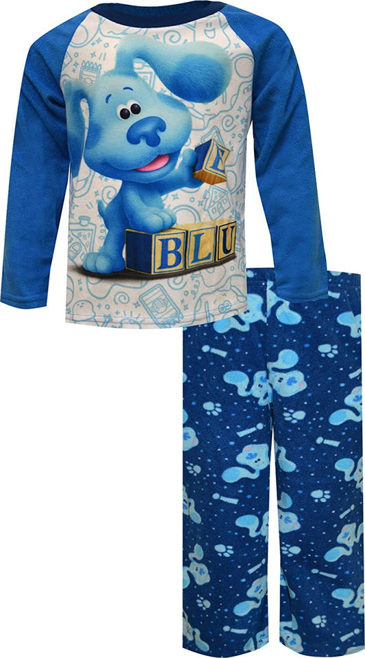 Blue's Clues Building Blocks Fleece Pajama 2pc Set