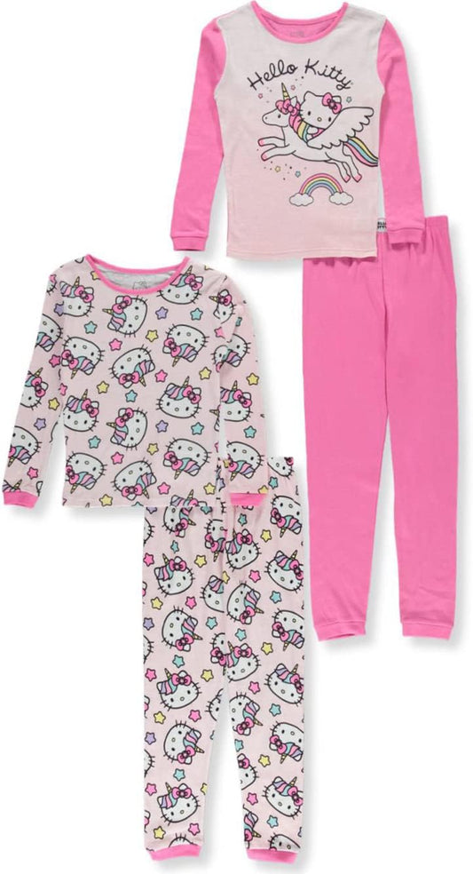Hello Kitty Girls 2 Pack Pajamas Set