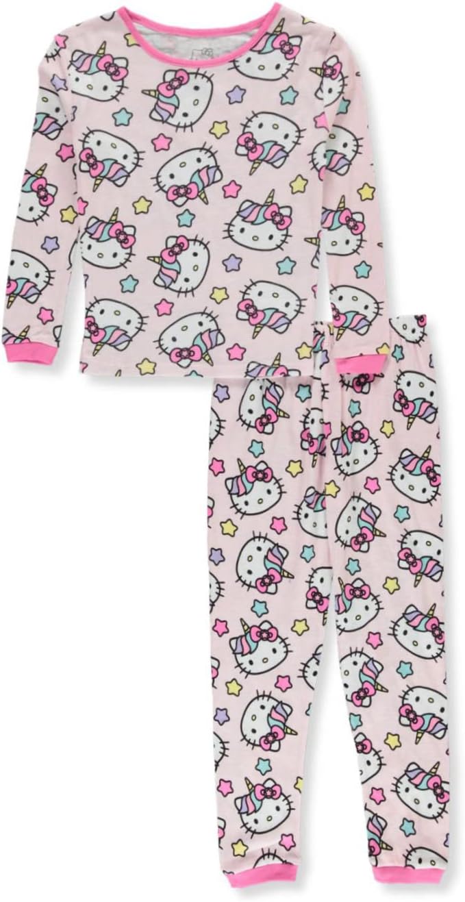 Hello Kitty Girls 2 Pack Pajamas Set