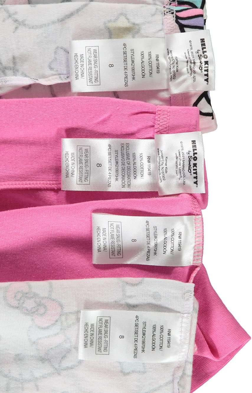 Hello Kitty Girls 2 Pack Pajamas Set
