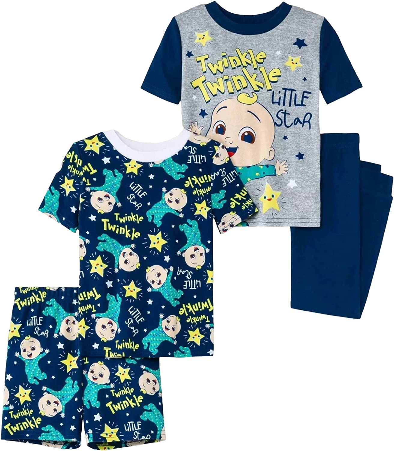 Cocomelon "Twinkle Twinkle Little Star" 4-Piece Sleep Set Toddler