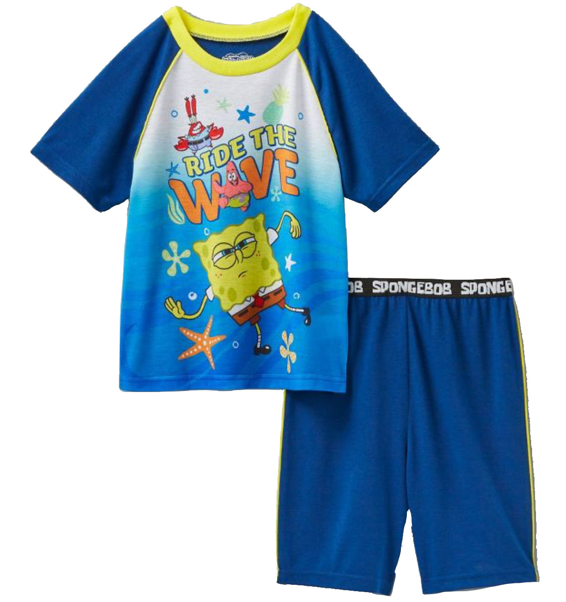 Komar Kids Spongebob Squarepants Ride The Wave 2pc Pajama Set