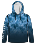 Salt Life Men's, Tuna Tactics Fade, LS, Hood, SLX, Night,