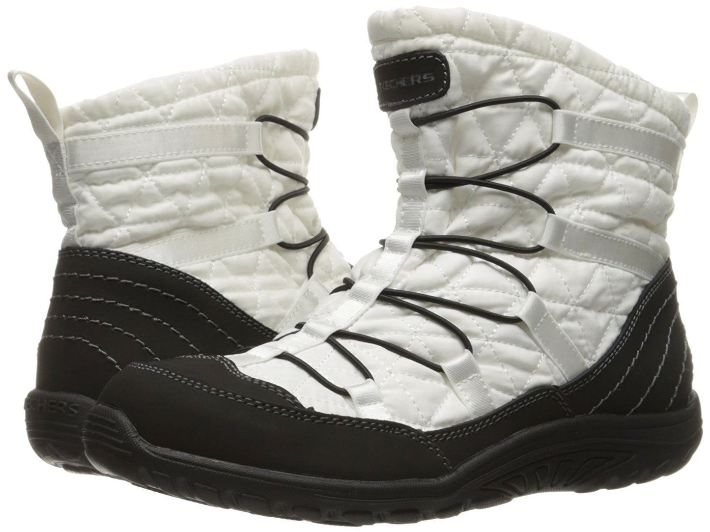 Skechers Women's Reggae Fest Steady Quilted Bungee Ankle Bootie