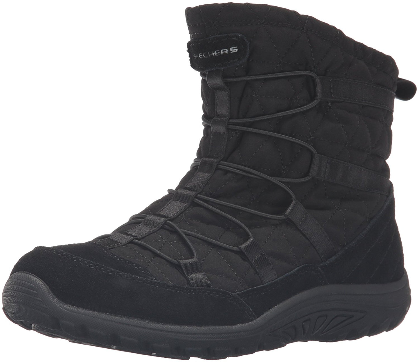 Skechers Women's Reggae Fest Steady Quilted Bungee Ankle Bootie