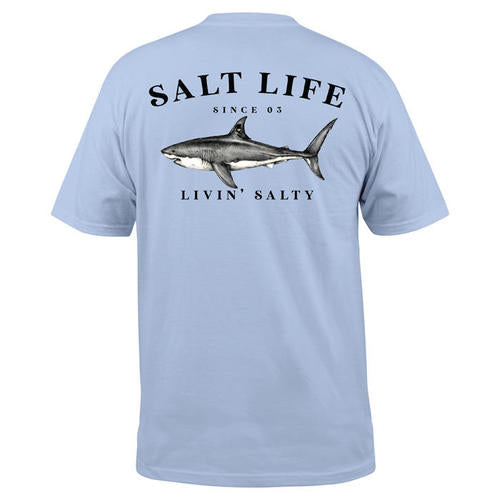 Salt Life Men's, Jaws of steal, SS, T-shirt, Powder Blue, L