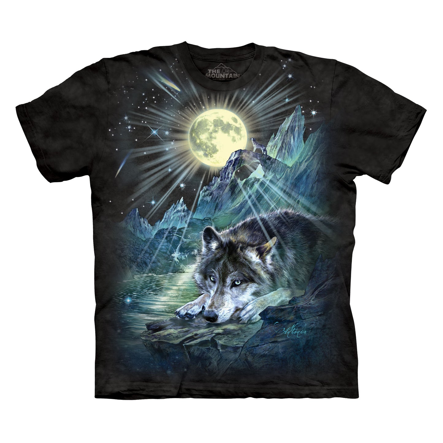 Wolf Night Symphony The Mountain Men's T-Shirt