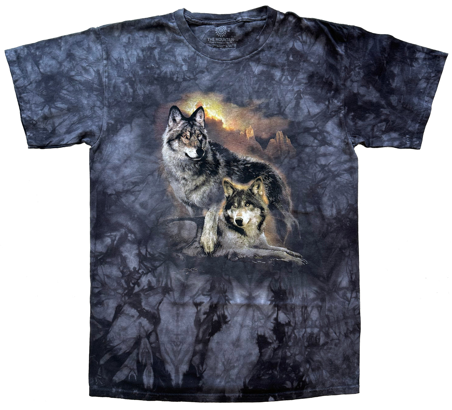 The Mountain Men's Wolf Sunset T-Shirt