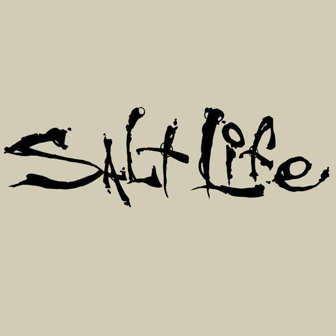 Salt Life Signature Decal Small Black
