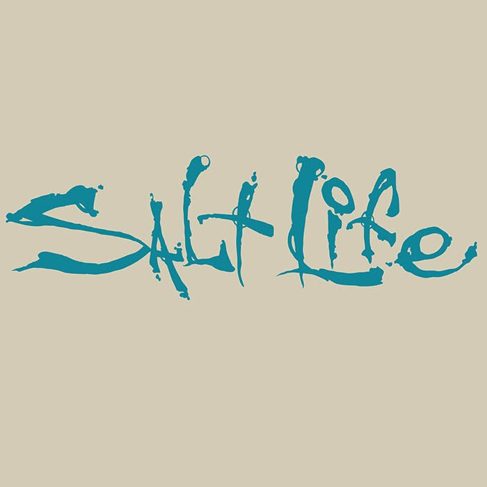 Salt Life Signature Decal Small Teal