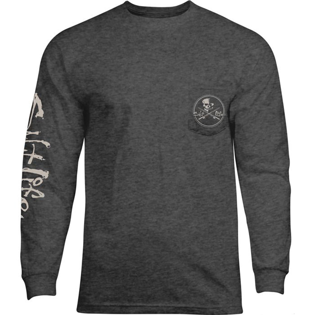 Salt Life Men's Skull And Poles Long Sleeve Shirt