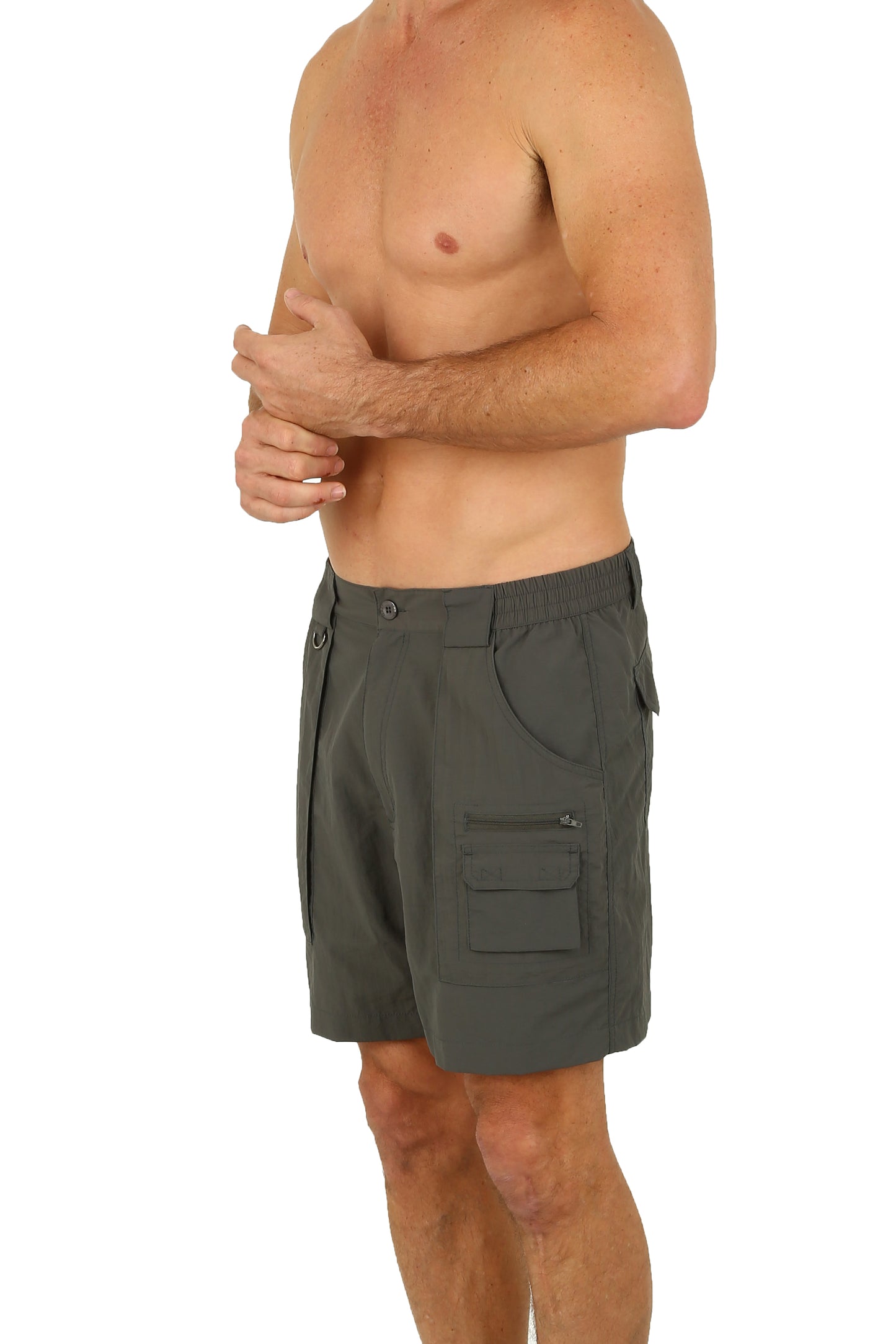UZZI Mens Dry Fast Nylon Active Walking Shorts