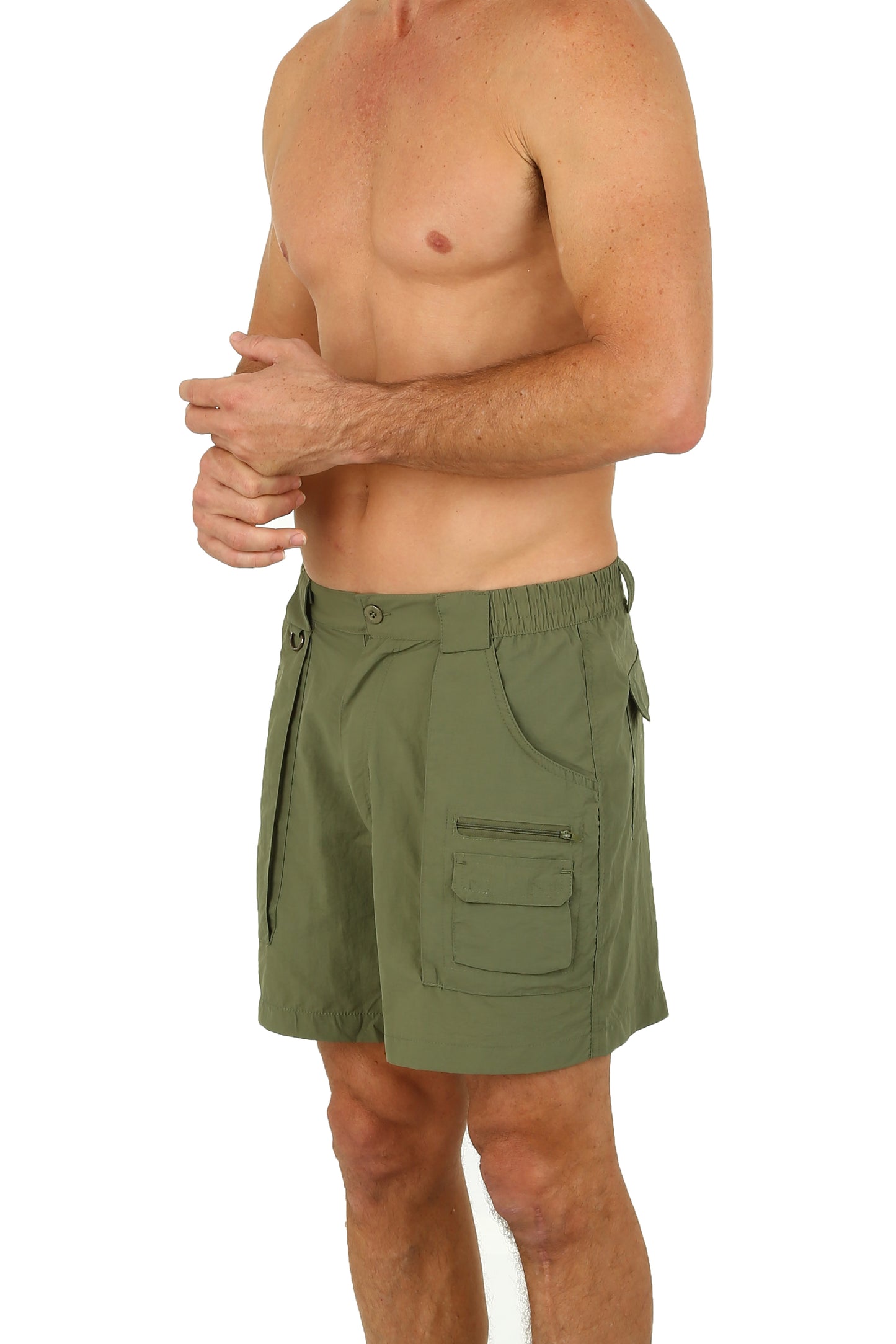 UZZI Mens Dry Fast Nylon Active Walking Shorts
