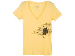 Guy Harvey Ladies V-Neck T-Shirt No Pocket Back Print