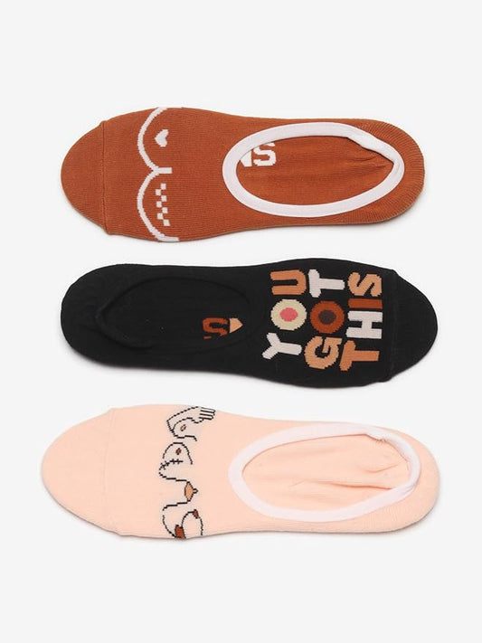 VANS Women's Breast Cancer Awareness 3 Pack Canoodle Socks, 6.5-10