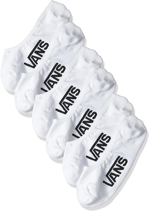 VANS SUPER NO SHOW - (3 Pack), White, (9.5-13) M US