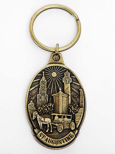Key Ring Metal City Brass