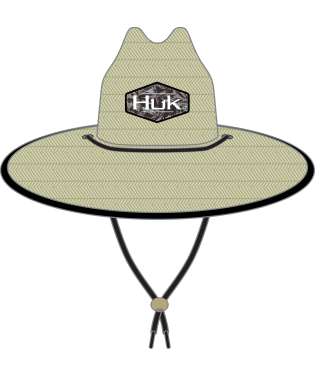 HUK Ocean Palm Straw Hat Volcanic Ash OS