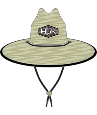 HUK Ocean Palm Straw Hat Volcanic Ash OS – Vintage Clothing