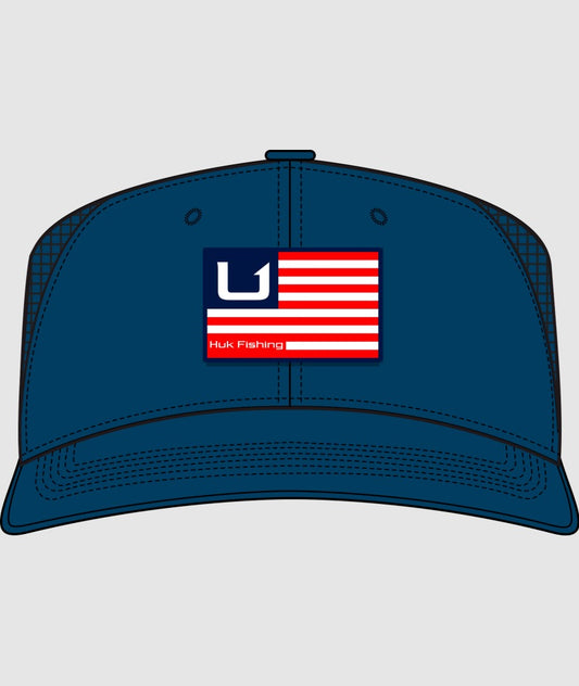 HUK Huk and Bars Trucker Hat, Sargasso Sea