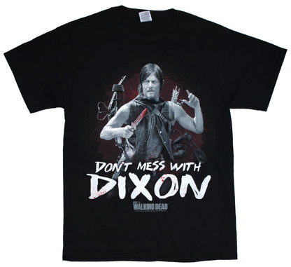 The Walking Dead Don't Mess With Dixon Adult Men's Black T-shirt