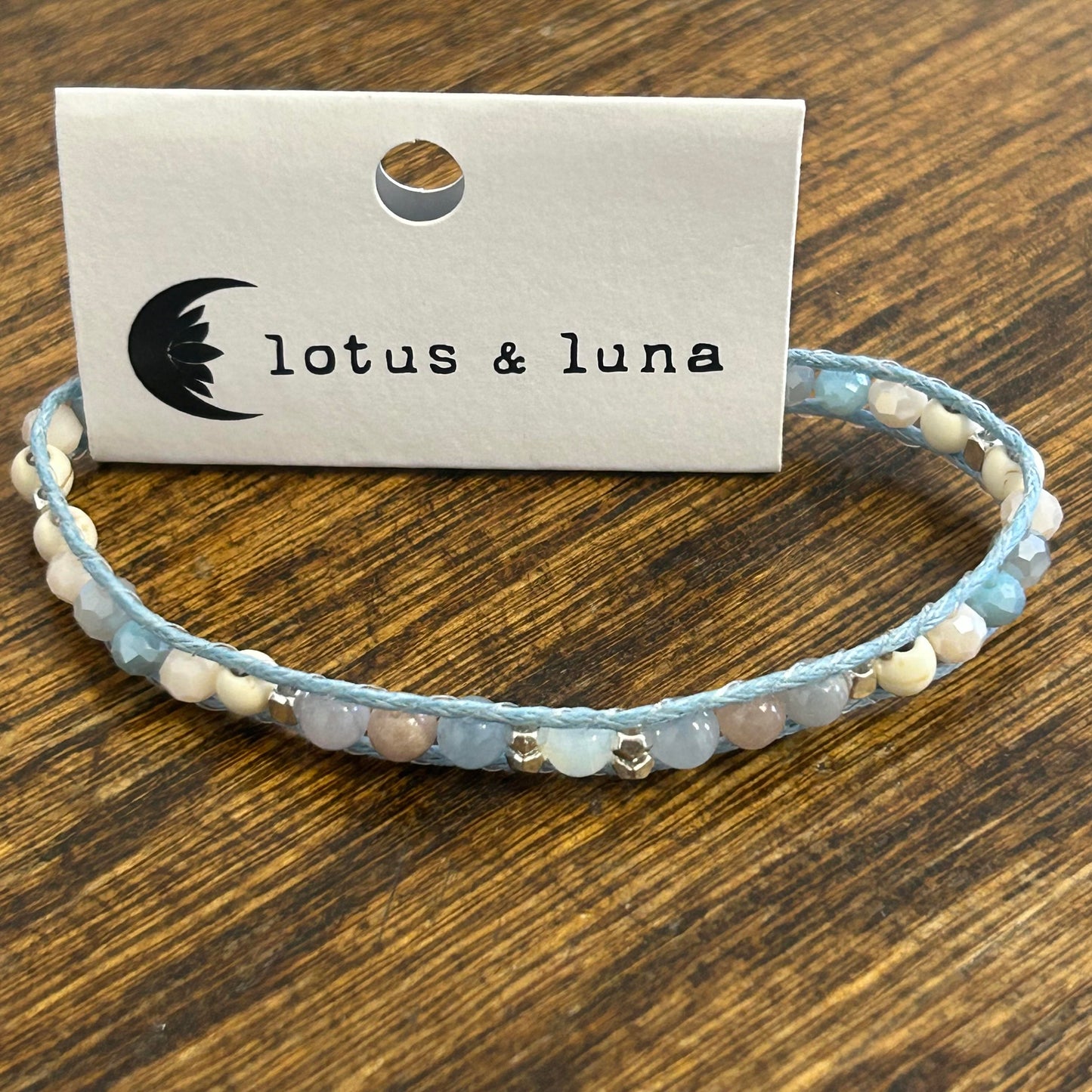 Lotus and Luna 4mm Healing Bracelet