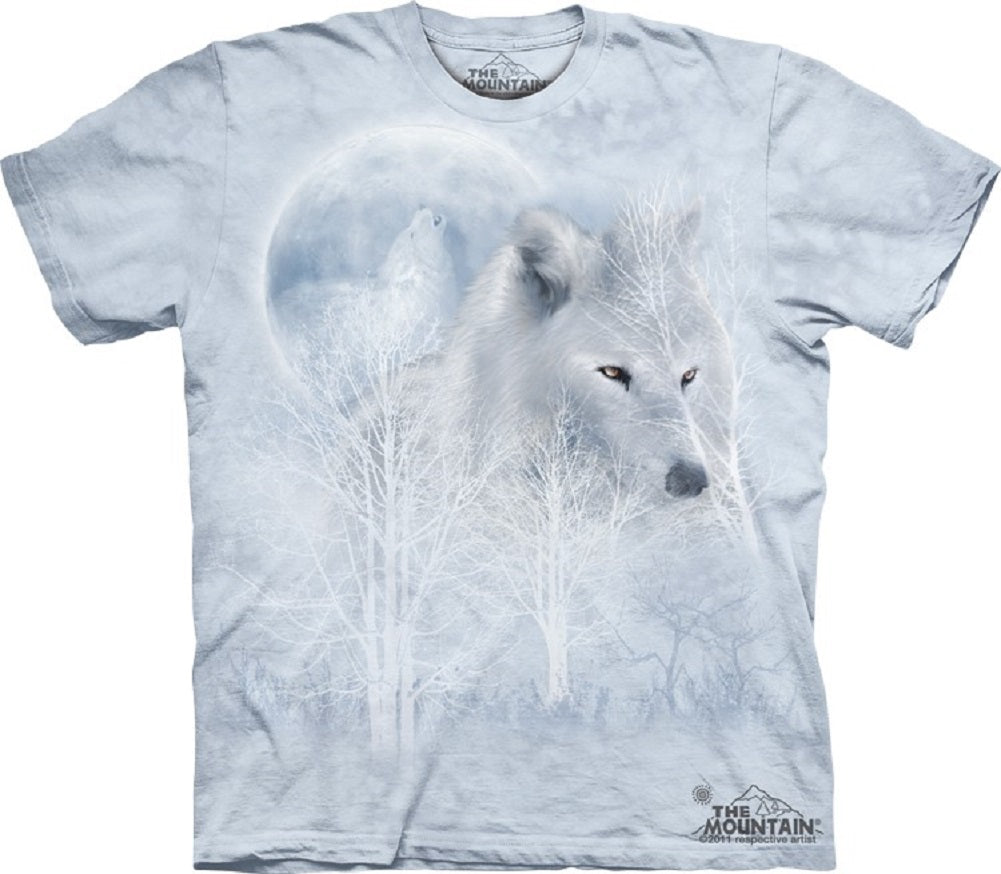 The Mountain Men's White Wolf Moon Wild T-Shirt