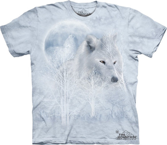 The Mountain Men's White Wolf Moon Wild T-Shirt