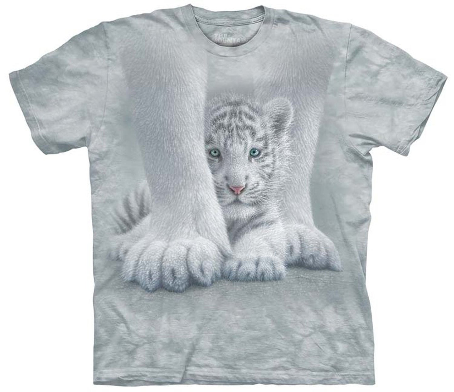 The Mountain Men's White Tiger Cub Sheltered T-Shirt