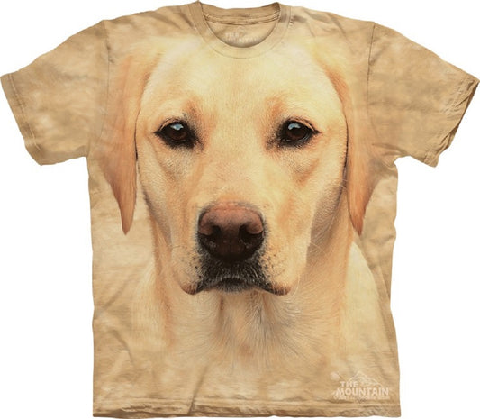 Yellow Lab Labrador Face Head Dog Lover  The Mountain Men's T-Shirt