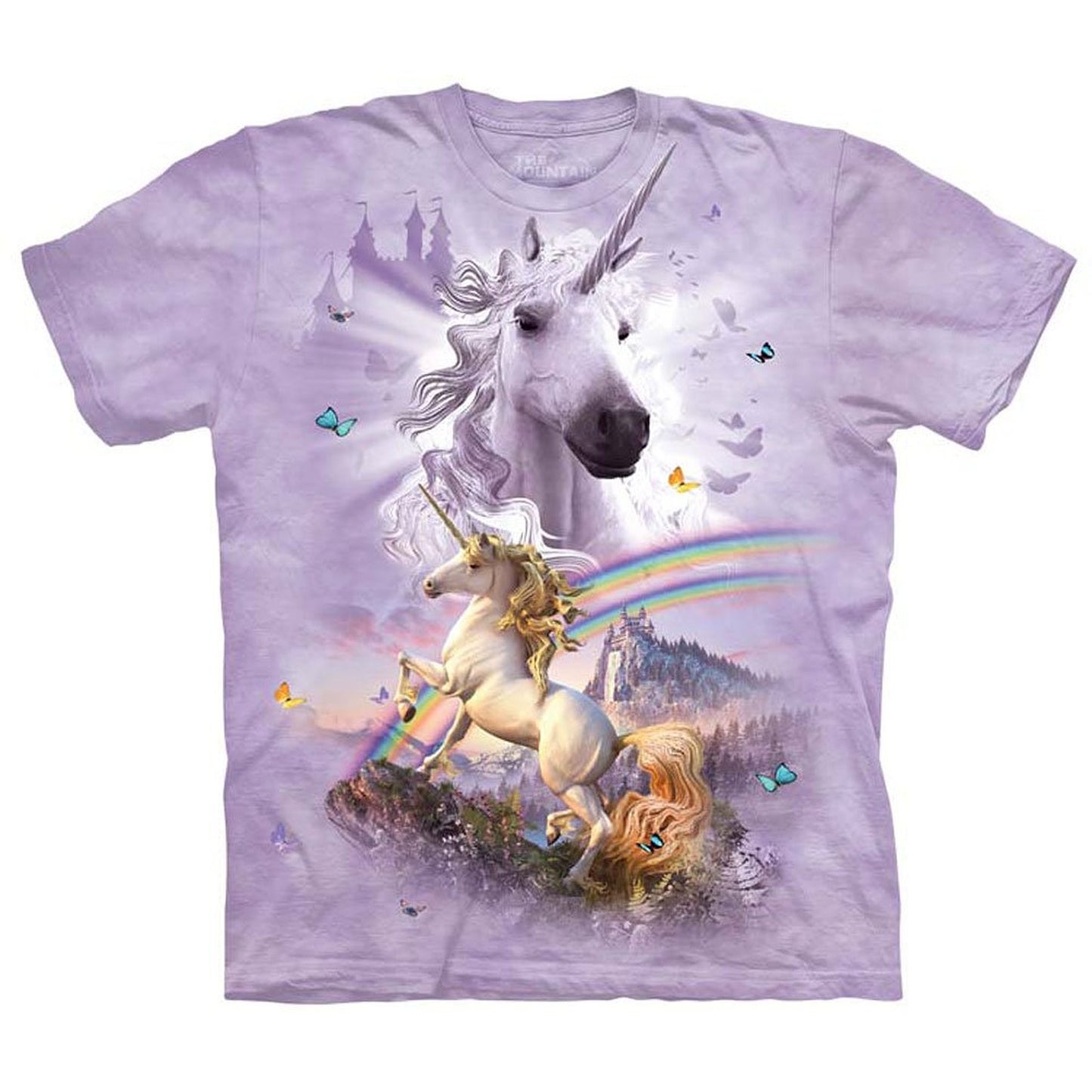 The Mountain Men's Double Rainbow Unicorn T-Shirt