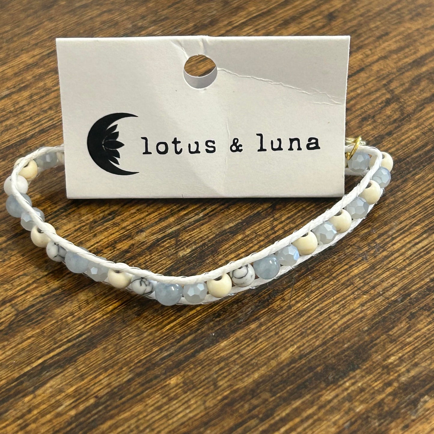 Lotus and Luna 4mm Healing Bracelet