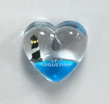 Heart with Floating Lighthouse Magnet