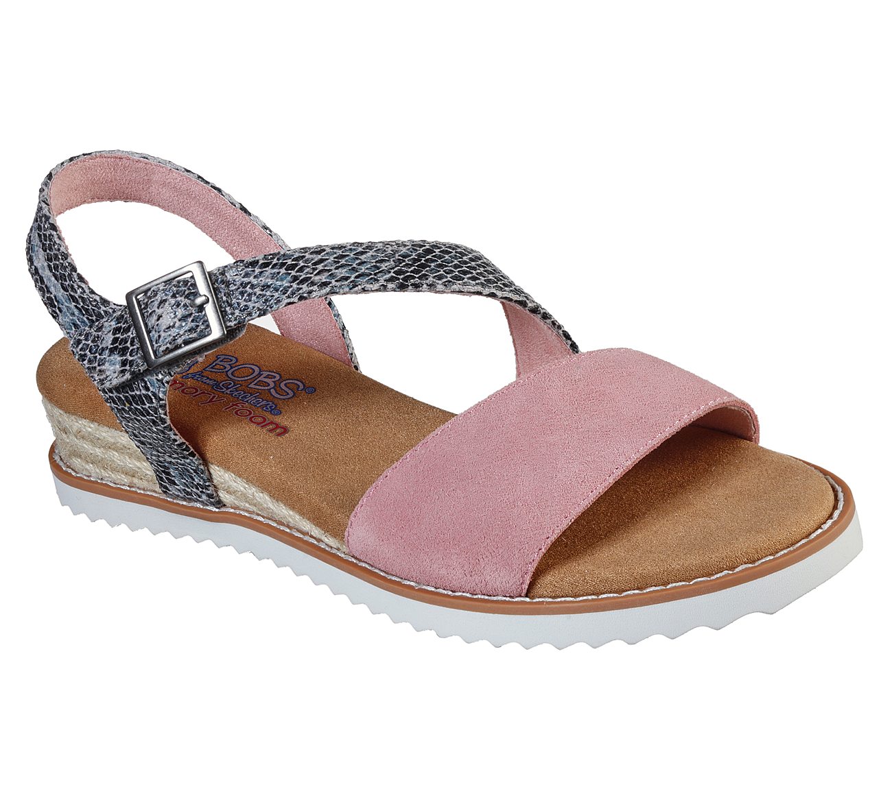 BOBS from Skechers Women's Desert Kiss - Cactus Rose sandal