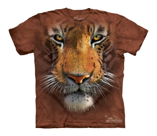 Tiger Face Head Wild Animal The Mountain Youth Kids Child T-Shirt